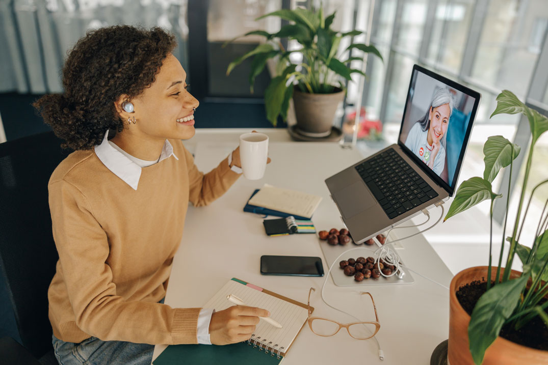 women on zoom call